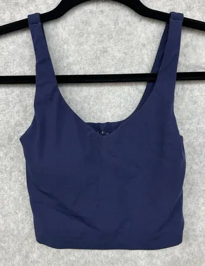 OFFLINE by Aerie Real Me Longline Sports Bra Blue Women’s XS - No Padding thumbnail 1