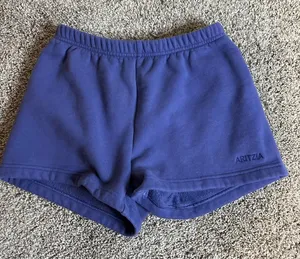 Aritzia sweatfleece shorts xxs purple thumbnail 1