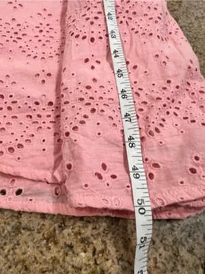 CoMMENSE Cotton Sleeveless Embroidered Eyelet Dress with Deep V Neck Small NWT thumbnail 10