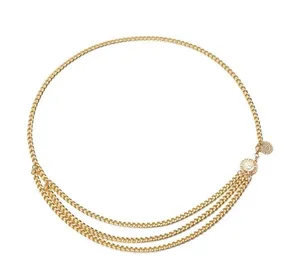 Pendant Multilayer Waist Chain / Belt (Gold Tone) thumbnail 4