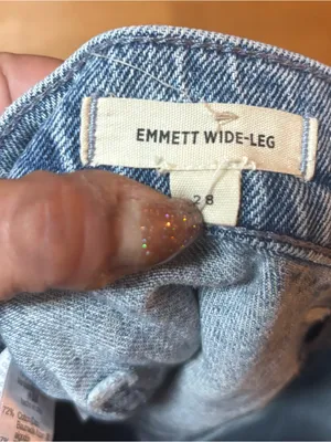 Madewell Emmett Patch Pocket Released Hem Boho Coastal Cowgirl Wide Leg Jeans 28 thumbnail 7