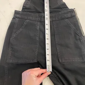 Madewell Cali Demi-Boot Overalls in‎ Black Frost size XS thumbnail 9