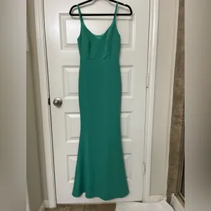 Lulu's Green Formal Maxi Dress size XS thumbnail 10