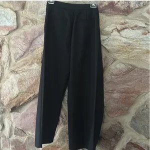 Commense Solid Asymmetrical Straight Leg Pants Set size small Black thumbnail 9
