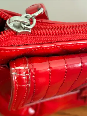 Coach Poppy Gloss Red Mini Purse thumbnail 13