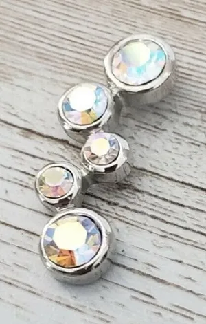 Geometric Iridescent Gem Pendant (No Chain Included) thumbnail 1
