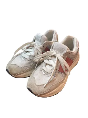 New Balance 5740 wms gray white low leather suede sneakers sz 7.5 SKU 10-336 thumbnail 15