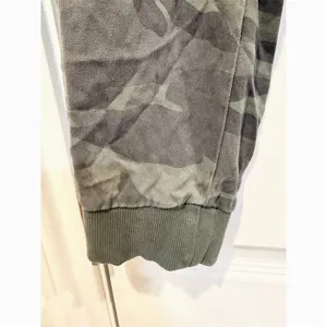 Jogger Pants Womens XS Green Gray Camo Elastic Waist Pockets thumbnail 4