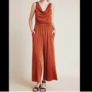 MAEVE‎ NWT Cowneck Enchantment Jumpsuit in Copper Rust Orange Size XS thumbnail 2