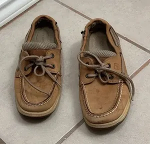 SPERRY TOP-SIDER‎ Angelfish Women’s Size 5.5 M Boat Shoes Tan Leather thumbnail 1