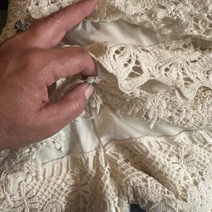 NWOT Rebellion Intricate Crochet Lace High-Waist Shorts, Boho Chic Women Med. thumbnail 5