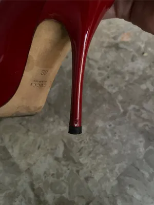 Gucci Classic Pumps High Stiletto Heels Patent Leather Dark Red EU38 B US 8B thumbnail 6