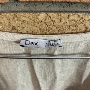 NWT Dex Tan Linen Blend Dolman Sleeve V Neck Midi Dress Size 1X thumbnail 4