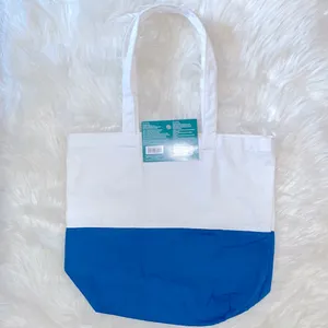 Make Market Blue and White Tote Bag thumbnail 2