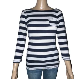 Abercrombie striped scoop back tee thumbnail 1