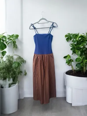 Anthropologie Square-Neck Twofer Midi Dress XS thumbnail 5