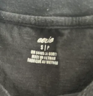 Aerie Black Tee thumbnail 4