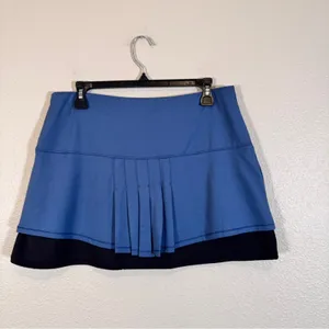 Lucky In Love Blue Black Mini Tennis Skort Skirt Womens L Golf Athletic Gorpcore thumbnail 8