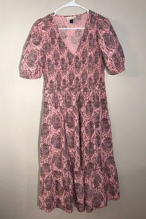 Universal Thread pink patterned maxi dress, size small thumbnail 1