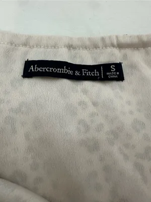 Abercrombie & Fitch White Leopard Print Slip Midi Dress thumbnail 6