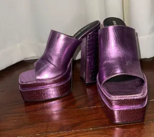 Heels Chunky Purple Size 5 thumbnail 1