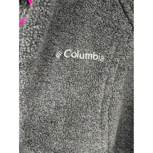 Columbia Womens Fleece Jacket Gray Pink Benton Springs Full‎ Zip S thumbnail 4