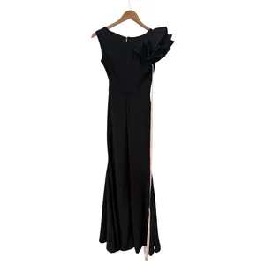 Lulus Lucette Black Sleeveless Ruffled Mermaid Maxi Dress size XS NWOT thumbnail 4