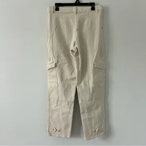 Aritzia Wilfred Free Modern Cargo Pant Birch Off White Cream 10 NWOT thumbnail 6