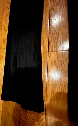 Primark NWT black High Waist Flared Front Slit Stretchy Black leggings thumbnail 11