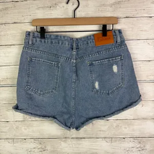 Princess Polly High Waisted Denim Shorts Size 10 thumbnail 2