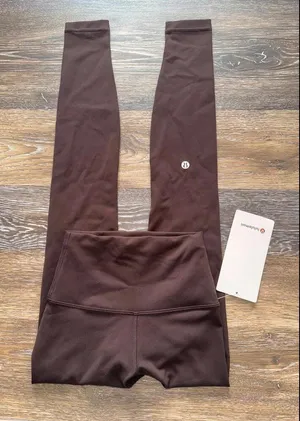 Lululemon Wunder Train High Rise 28” Espresso Size 0 NWT thumbnail 1