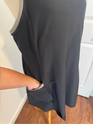 Summersalt The Do-It-All Tennis Dress Gym Athleisure Outdoors Active Black Sz 18 thumbnail 2