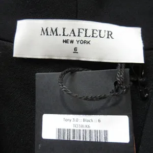 NWT MM. Lafleur Tory 3.0 in Black Crepe Collared V-neck Sheath Dress 6 thumbnail 5