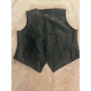 Wilsons The Leather Experts Sleeveless Vest Full Zip L Black Moto thumbnail 11