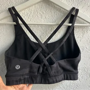 Lululemon Black Camouflage Sports Bra thumbnail 5