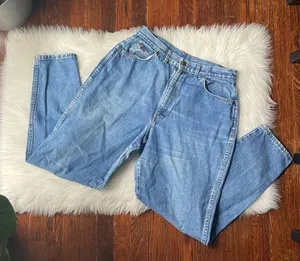 Vintage Chic Jeans Straight Leg High Rise Mom 100% cotton thumbnail 1