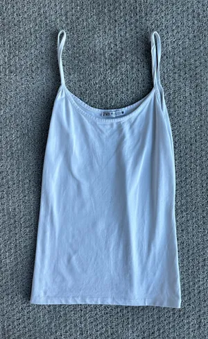 White Zara tank top  thumbnail 1