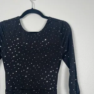 Lucy In‎ The Sky Women's twinkling Open Back Dress Sz L thumbnail 3