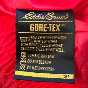 Eddie Bauer‎ Red and Blue Gore-Tex Pullover Windbreaker Jacket Sz L thumbnail 8