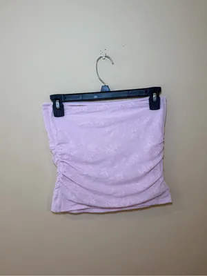 Garage Light Pink Floral Tube Top thumbnail 2