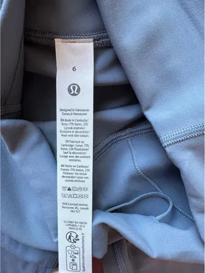 Lululemon Wunder Train High Rise 28” Steel Blue Size 6 NWT thumbnail 6
