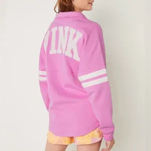 Victoria’s Secret PINK Oversized Full Zip Hoodie – Pink Bloom – Medium – NWOT thumbnail 2