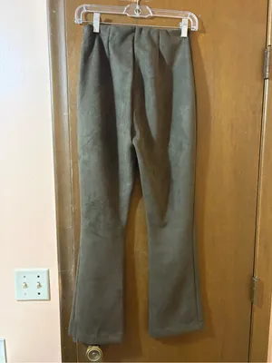 Tuckernuck Deep Olive Vegan Suede Ashford Pants thumbnail 4