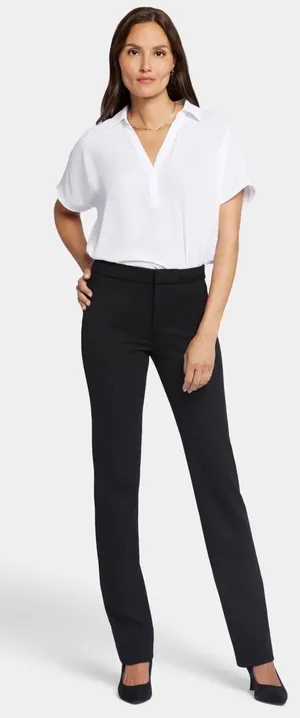 NYDJ Slim Trouser Black Dress Pants M11Z2020 Women Size 4 Inseam 33 NEW thumbnail 1