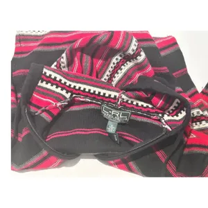 Lauren Active Ralph Lauren Hoodie Women Small Pink Black Striped Wool Blend Zip thumbnail 10