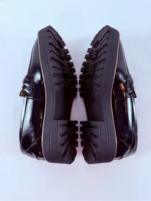 Sam‎ Edelman Laurs Platform Lug Sole Horsebit Loafer in Black Size 7.5 thumbnail 8