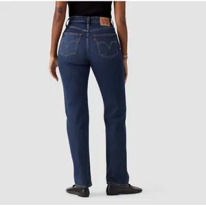 Levi's 501 Curve Jeans Women's 25 Mild Salsa 32 Dark Wash‎ Blue Denim Button Fly thumbnail 2