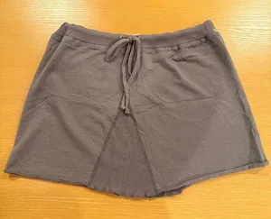 vintage y2k Hard Tail Forever grey/brown mini skirt size medium 100% cotton thumbnail 1