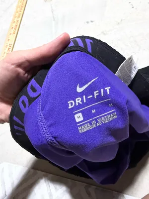 Nike Women’s Black Running Shorts with Purple lining medium thumbnail 4