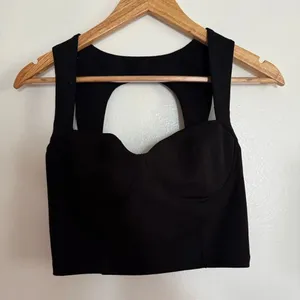 Zara Black Bustier top EUC thumbnail 3